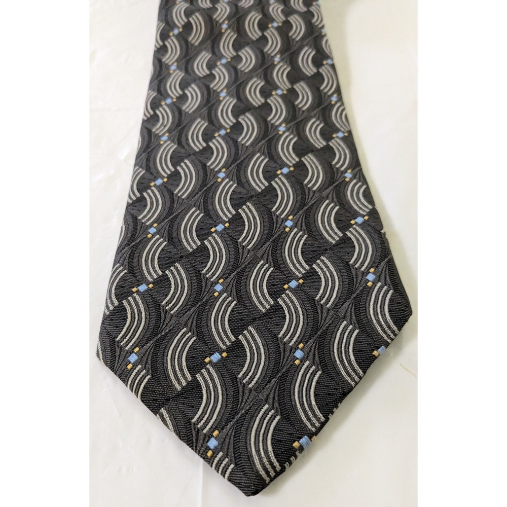ROBERT TALBOTT Best Class Nordstrom Hand Sewn Art Deco Geometric Arch 58x4